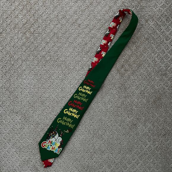 Dr. Seuss Grinch Christmas Neck Tie - Picture 1 of 4